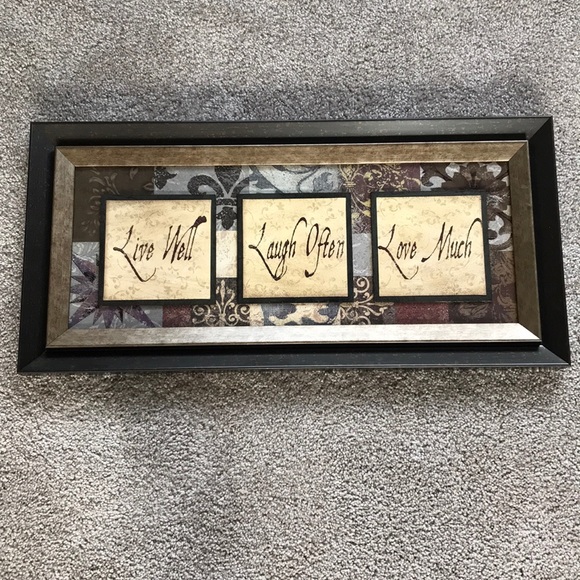 Live, love, laugh wall art. - Picture 1 of 4